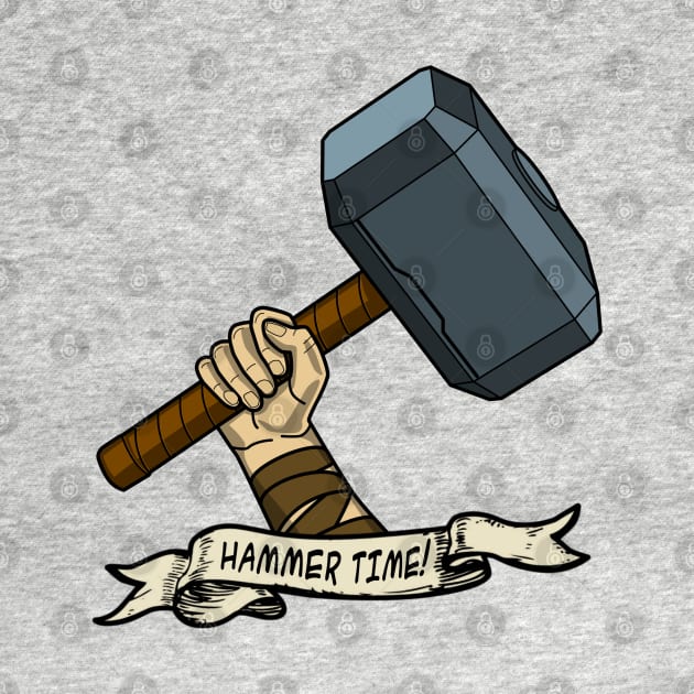 Thor Hammer Time Tattoo by EightUnder